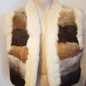 VINTAGE * Rabbit Vest  "Furs by Bill Robinson Monnig's "